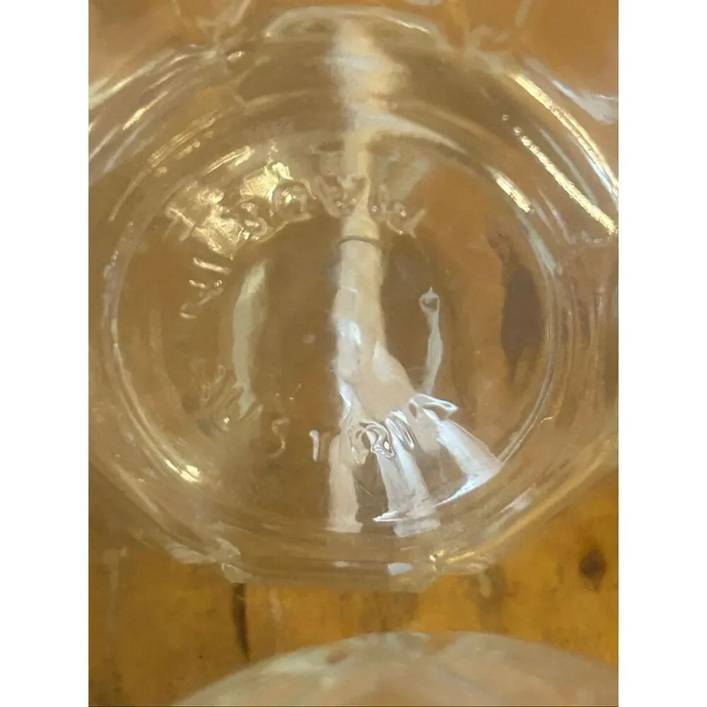 4 Vintage Glass Wick Oil Candles made in Austria (5710)